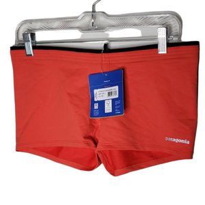 New Patagonia Velocity Race Running Shorts Large 2.5 inch inseam Red-Orange